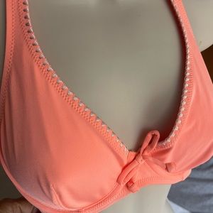 H & M Orange halter Bikini top in size 34 C
